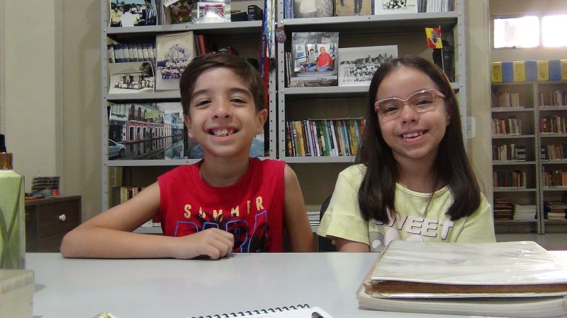 Heitor e Rafaela Queiroz Aquino - Estudantes 